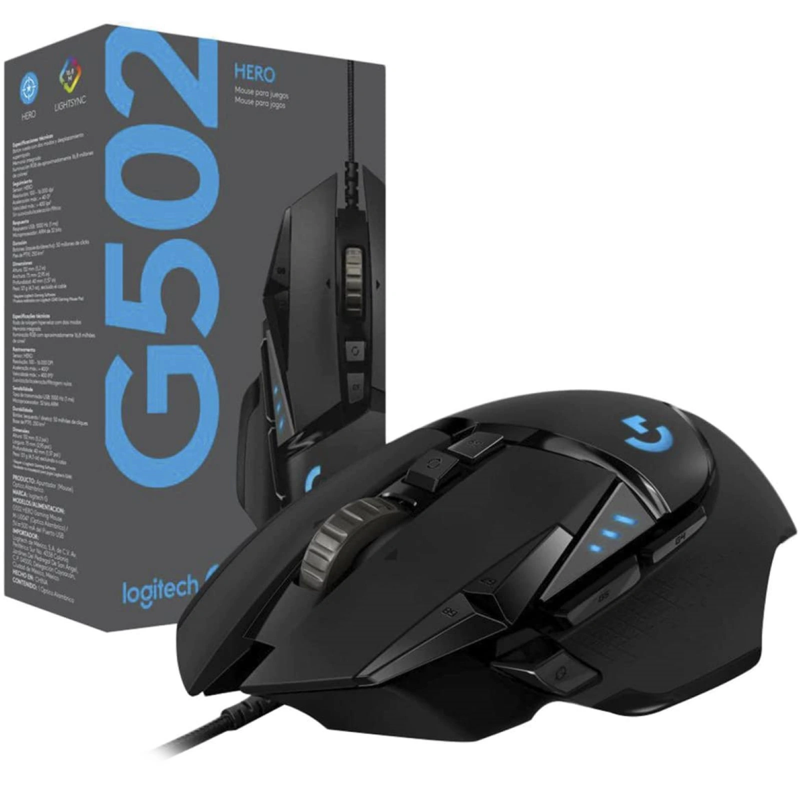 LOGITECH G502 HERO Wired Black – Image 4